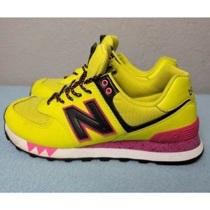 New Balance WL574JOC Classics Women's Size US 8 UK6 EUR39, Yellow, Pink, Blk